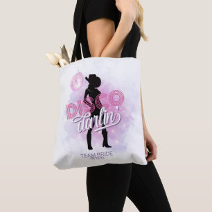 Disco Darlin' Bachelorette Team Bride ID928 Tote Bag