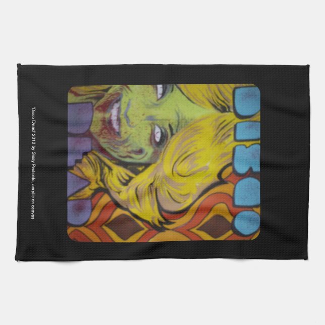 'Disco Dead' American MoJo Kitchen Towel (Horizontal)