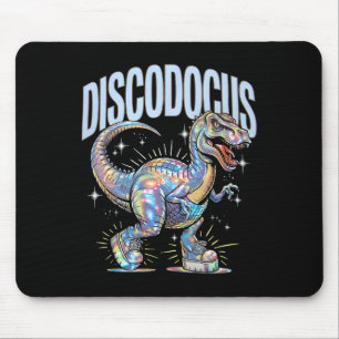 Disco Dinosaur Diplodocus 70s Dino Dancing Funny D Mouse Pad