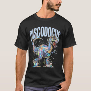 Disco Dinosaur Diplodocus 70s Dino Dancing Funny D T-Shirt