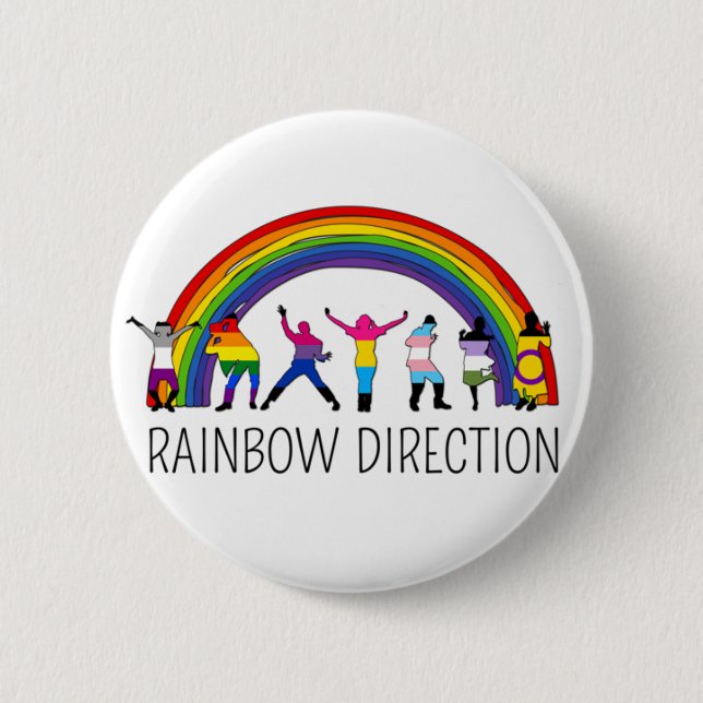 Disco Direction 6 Cm Round Badge (Front)