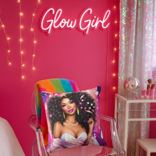 Disco Diva Glamour - Vibrant  Cushion