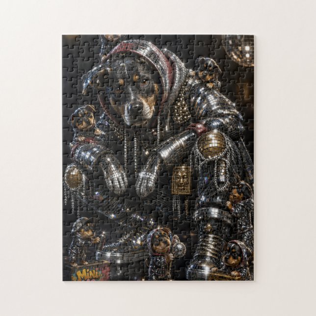 Disco Dog & Mini Me Crew Jigsaw Puzzle (Vertical)