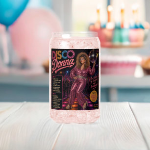 Disco Donna Album Can Glass