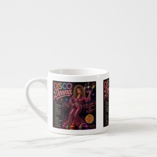 Disco Donna Album Espresso Cup (Left)