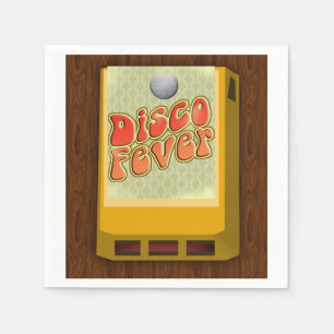 Disco Fever 8-Track Theme Party Groovy Design Napkin