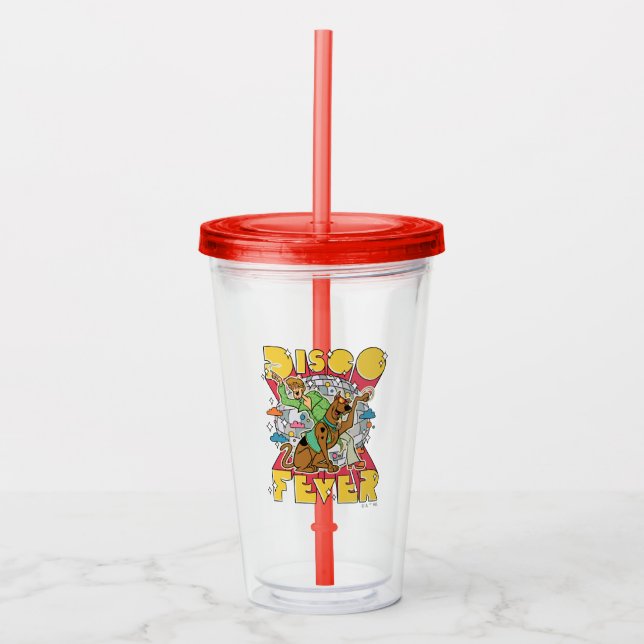 Disco Fever with Scooby and Shaggy Acrylic Tumbler (Front)
