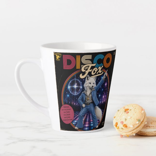Disco Fox Duo Latte Mug (In Situ)