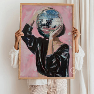 Disco Girl Painting Print