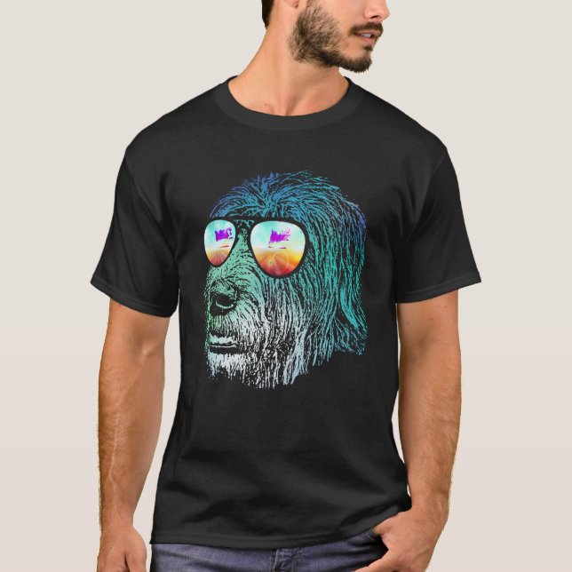 Disco Groovy Irish Wolfhound T Shirt Dog Gift (Front)