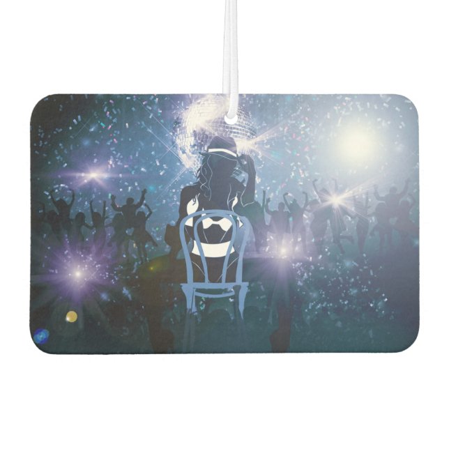 Disco Heartbeat Car Air Freshener (Front)