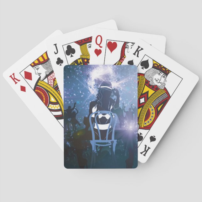 Disco Heartbeat Playing Cards (Back)