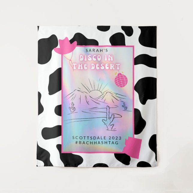 "Disco in the Desert" Bach Party Backdrop Tapestry (Front)