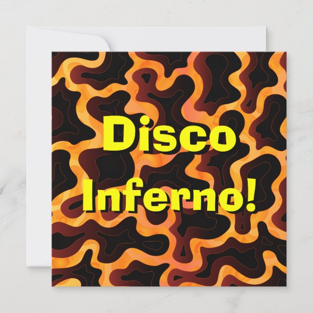 Disco Inferno Invitation (Front)