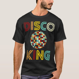Disco King Mens Distressed Dance 70s 80s T-Shirt