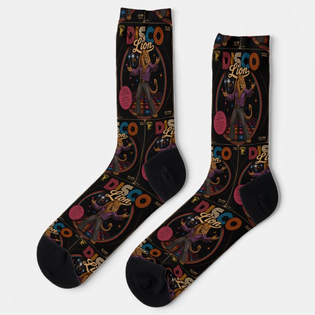 Disco Lion Socks (Left)