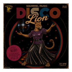 Disco Lioness Poster