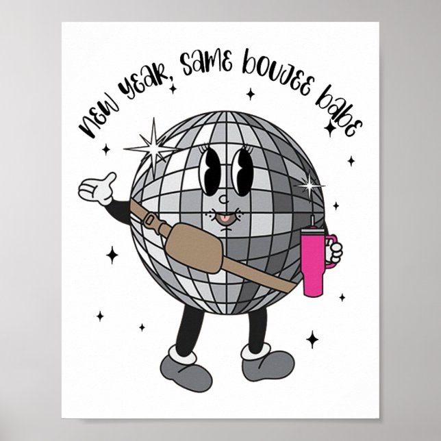 Disco Ll New Year Same Boujee Be Merry Christmas  Poster (Front)