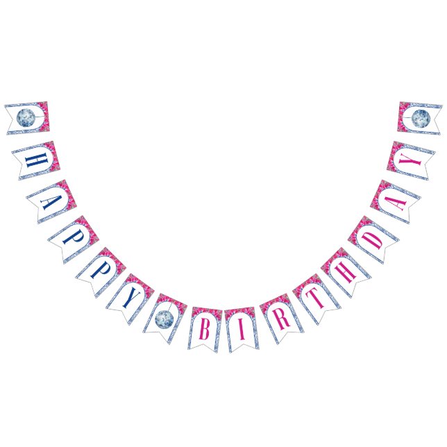 Disco Mediterrane Mamma Happy Birthday Bunting (All)