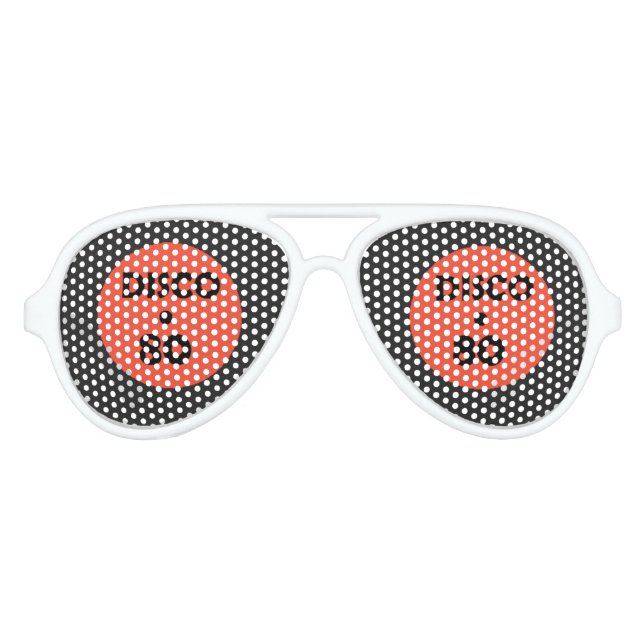 Disco Music Aviator Sunglasses Party (Front)