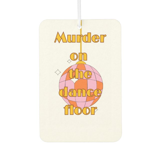 Disco on the dance floor  car air freshener (Front)