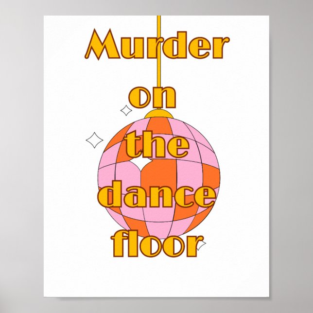 Disco on the dance floor  poster (Front)