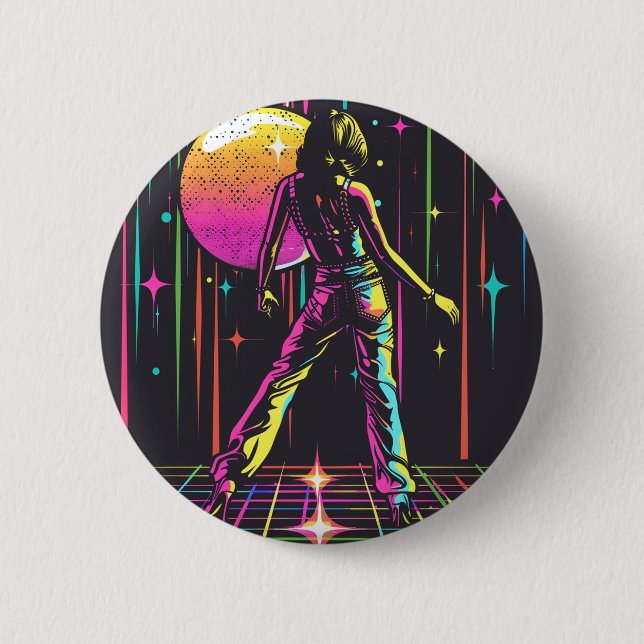 Disco Party Button (Front)