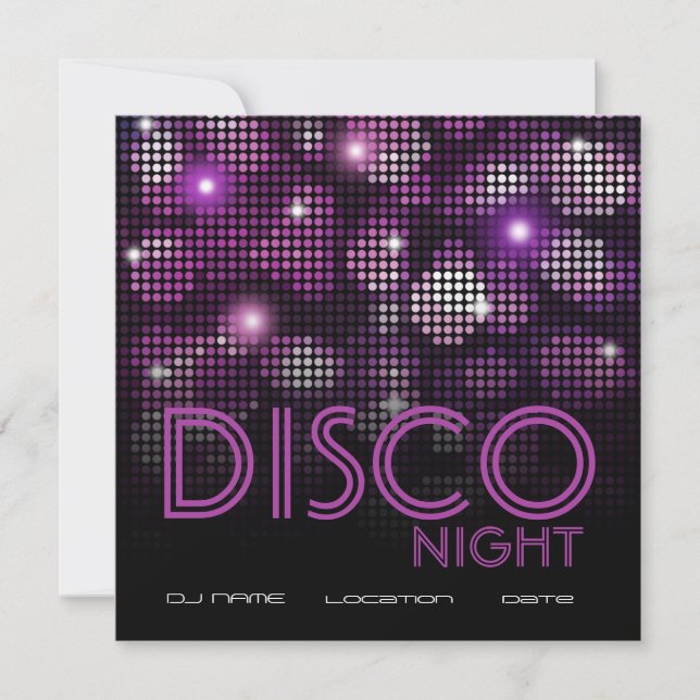 DISCO PARTY FLYER INVITATION (Front)