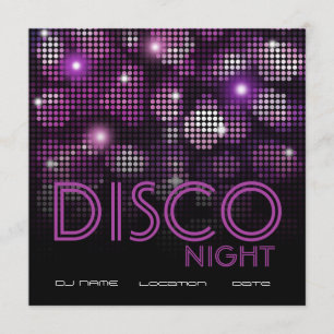 DISCO PARTY FLYER INVITATION