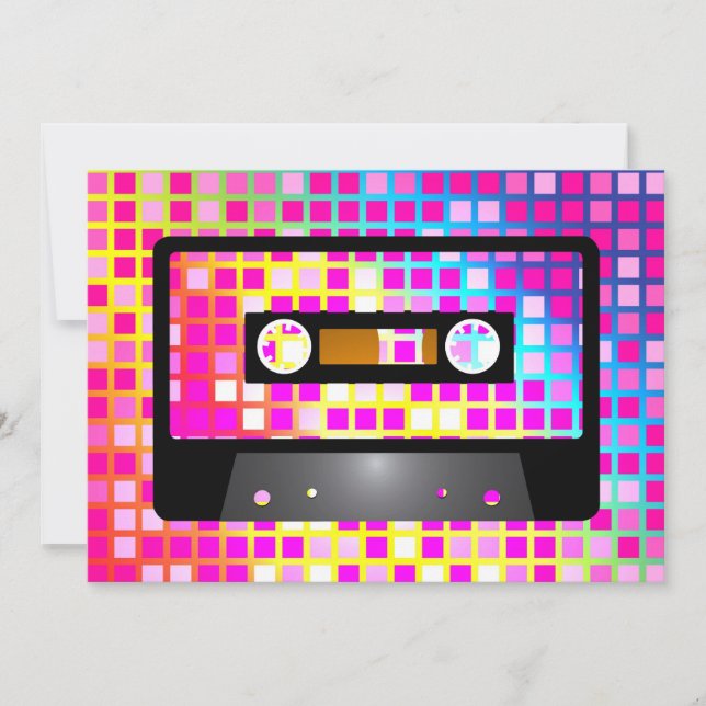 Disco Party Invitation (Front)