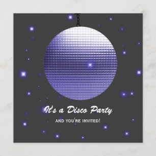 Disco Party  Invitations