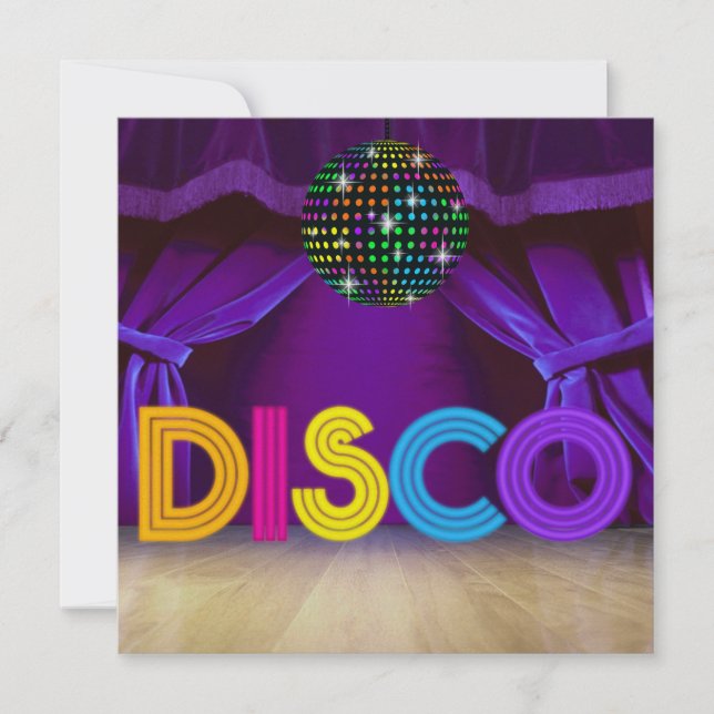 DISCO Party - SRF Invitation (Front)
