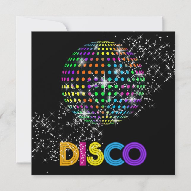DISCO Party - SRF Invitation (Front)