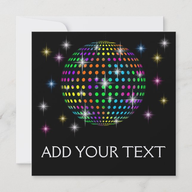 Disco Party - SRF Invitation (Front)