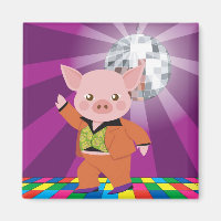 disco pig on the dance floor