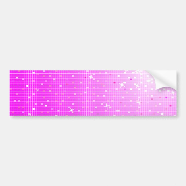 disco pink bumper sticker (Front)