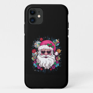 Disco Pink Santa Christmas Funny Xmas Party  Case-Mate iPhone Case