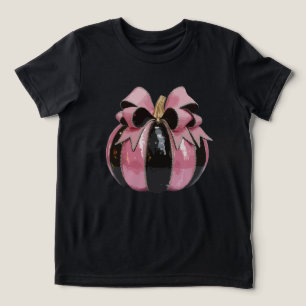 Disco Pumpkin T-Shirt - Glossy Pink and Shiny Tri-Blend Shirt