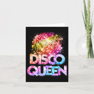 Disco Queen - 70's Disco Themed Vintage Seventies Card