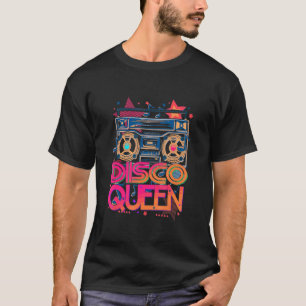 Disco Queen Club Party 70s 80s Disco Themed Vintag T-Shirt