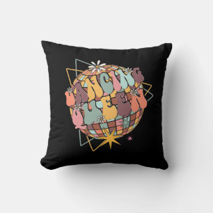 Disco Queen Dance Mom Dancing Queen Vintage Retro  Cushion
