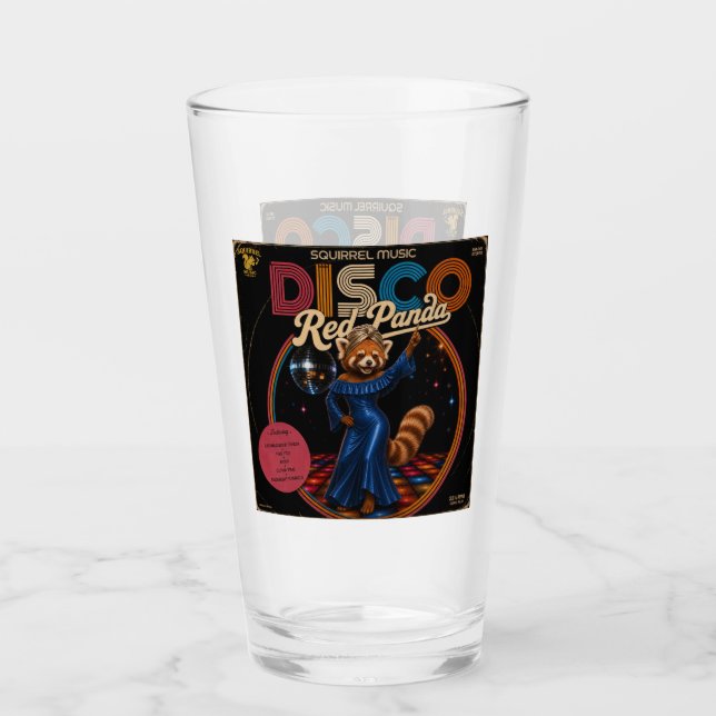 Disco Red Panda Glass (Front)
