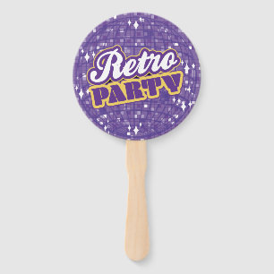 DISCO RETRO PARTY HAND FAN