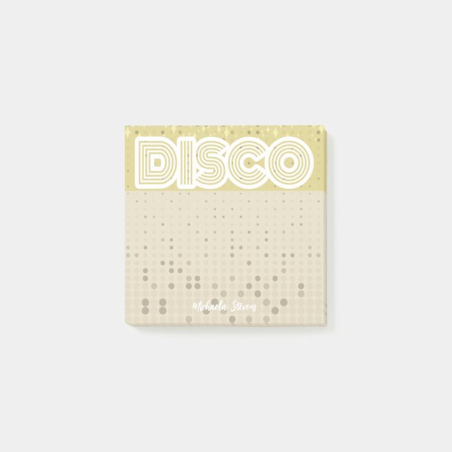 disco retro post-it notes (Front)