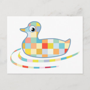 Disco Rubber Ducky Postcard