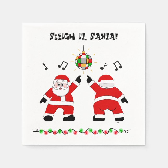 Disco Santa 2 Napkin (Front)