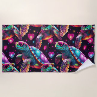 Disco Sea Turtle Beach Towel