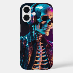 Disco Skeleton iPhone 16 Case