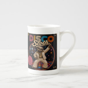 Disco Sloth Bone China Mug