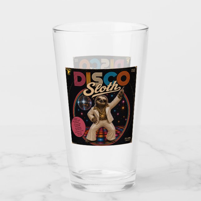 Disco Sloth Glass (Front)